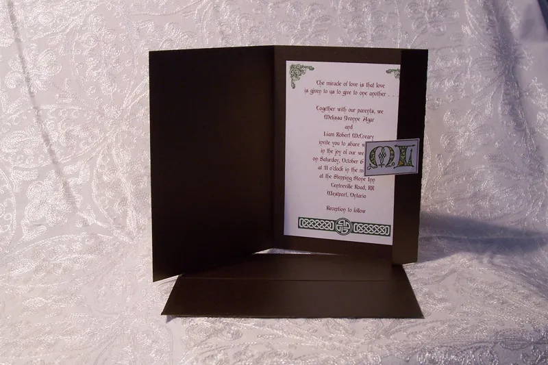 Irish Cream invite package