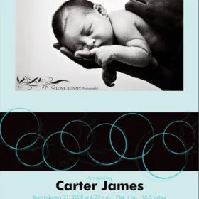 Birth Announcement - Circles 2