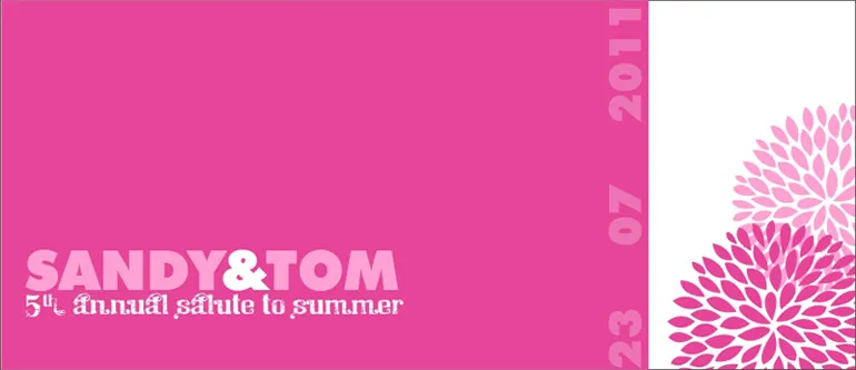 Summer Fun party invite cover