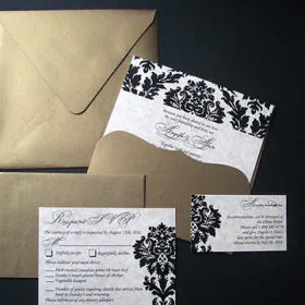 Vintage Damask gold package