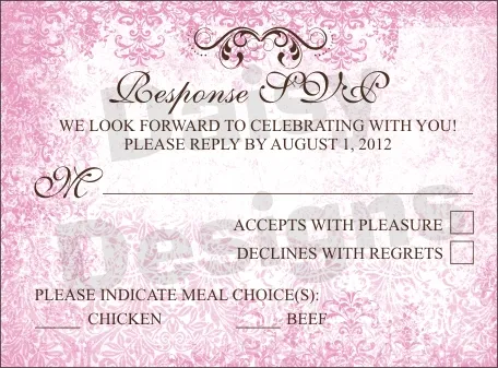 Pink version RSVP