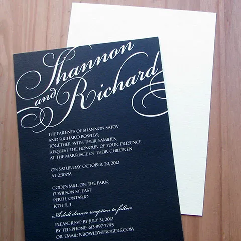 Buttercream Invite and envelope