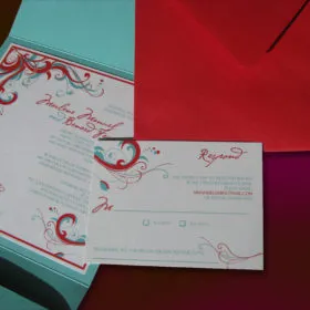 Sea Life invite and rsvp and envelope