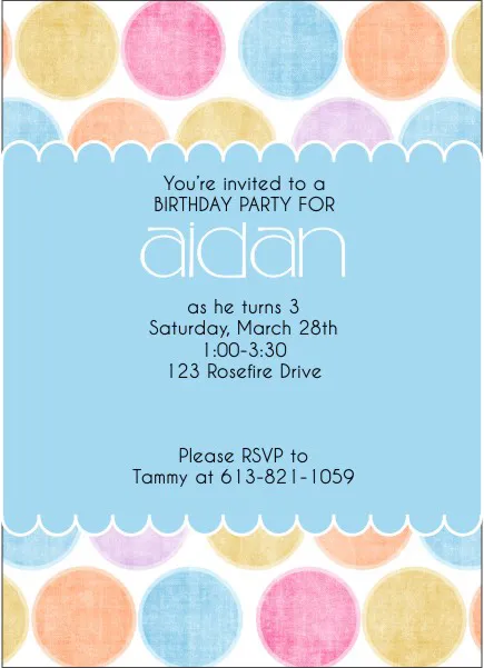 Lots O dots Boys Vertical