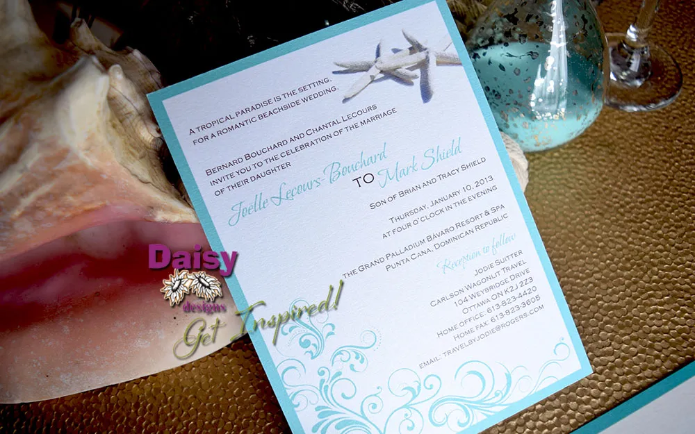 Sparkling Waters 5x7 invite