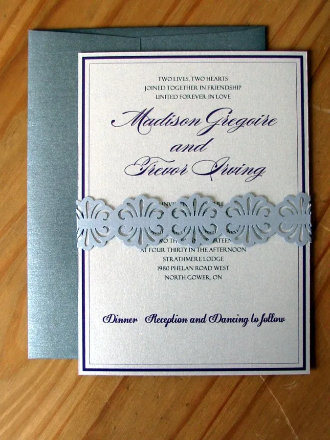 Sterling Sash Invitation