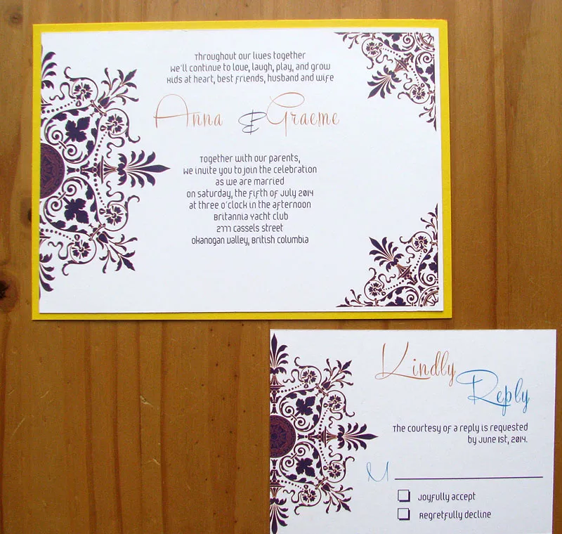 Wandering Gypsy Invite and RSVP