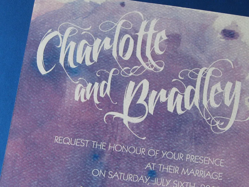 Watercolour Wonder Purple Close-up