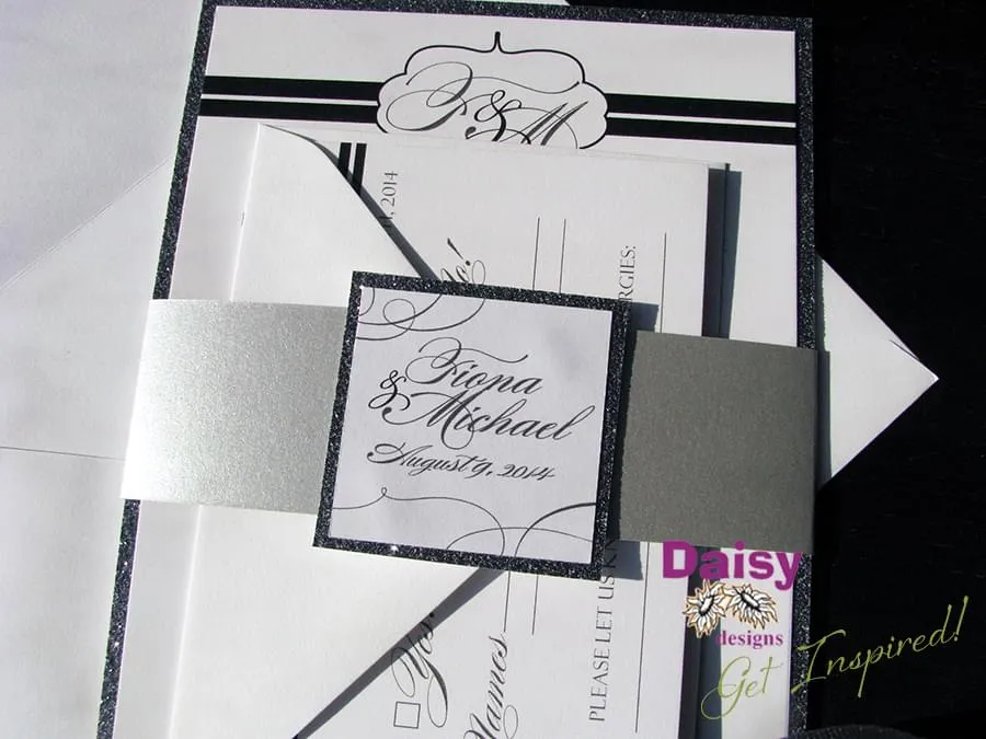 Sparkling Platinum with envelopes