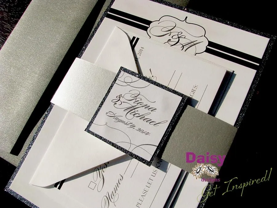 Sparkling Platinum with envelopes