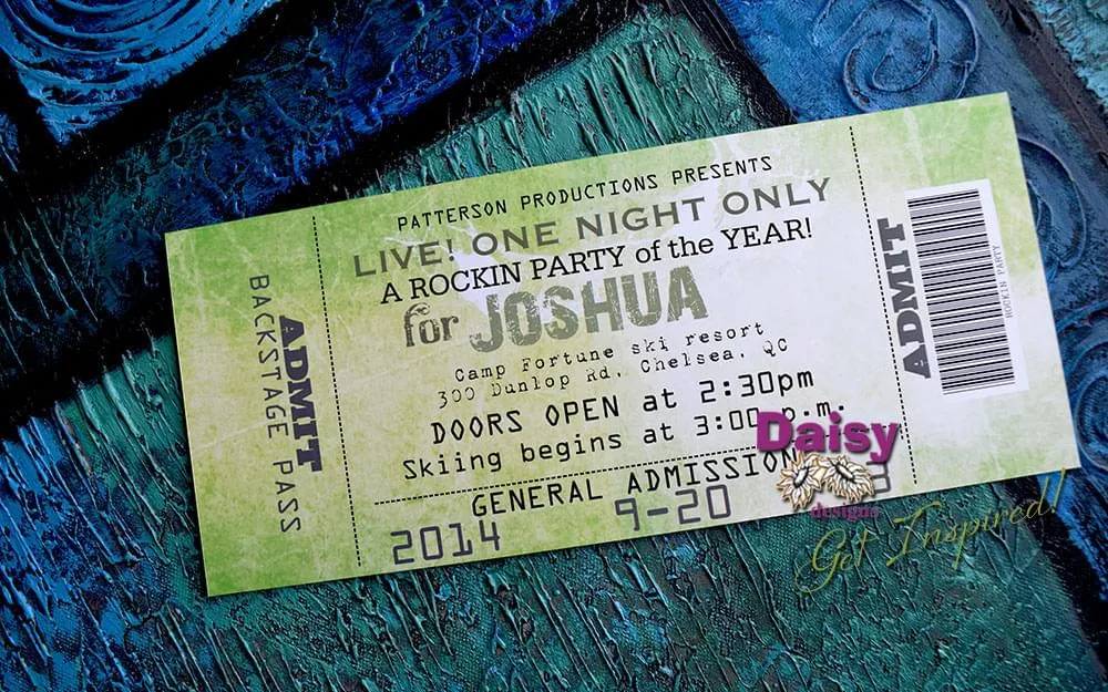 Concert Ticket Avocado