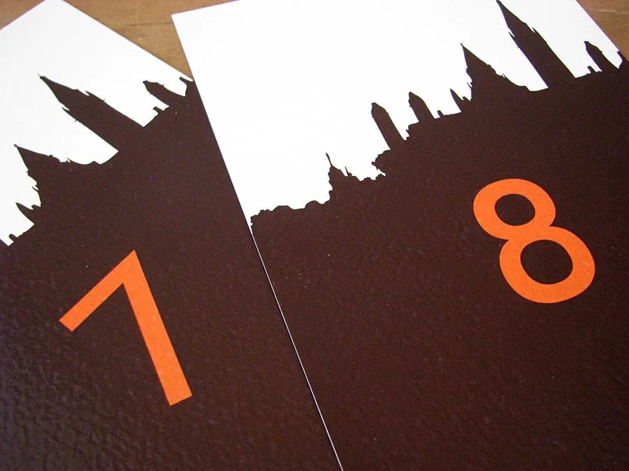 Ottawa Skyline Table Numbers