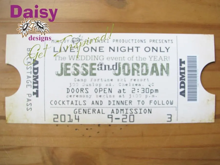 Concert Ticket Invite