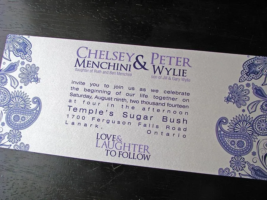 Paisley Frame Invite