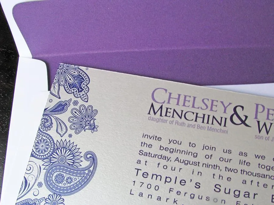 Paisley Frame with envelope