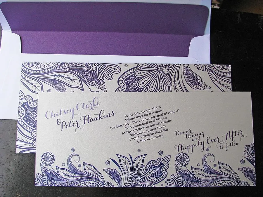 Paisley Fringe with envelope liner