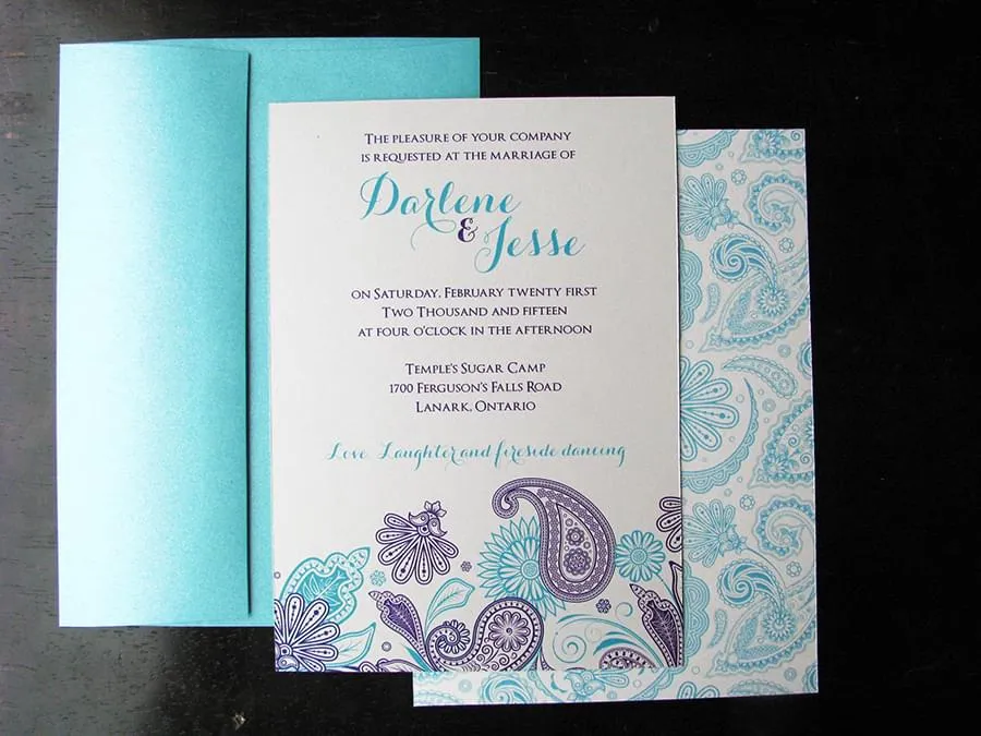 Persian Paisley aqua set