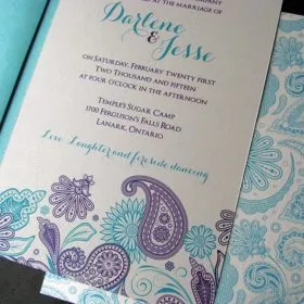 Persian Paisley aqua set