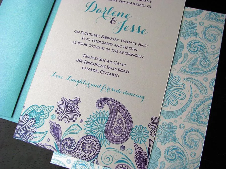 Persian Paisley aqua set