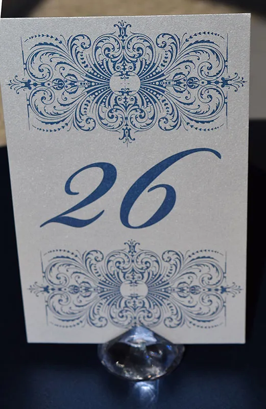 sapphire lace table number