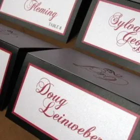 Mermaid Splash Midnight Place Card