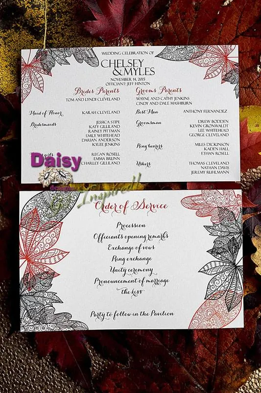 Chelsey's Autumn Rhapsody Programs