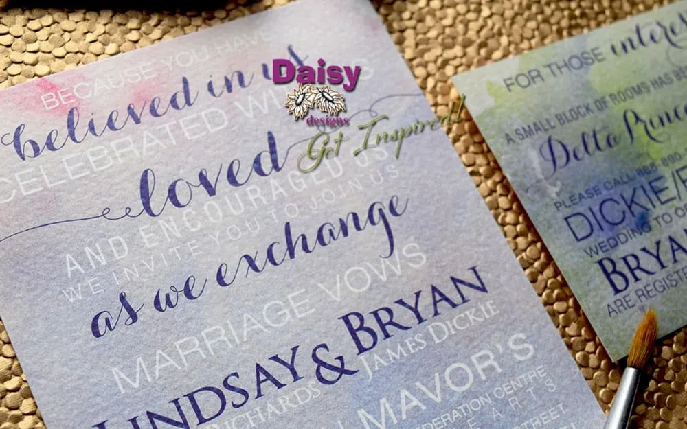 Watercolor Storm invite