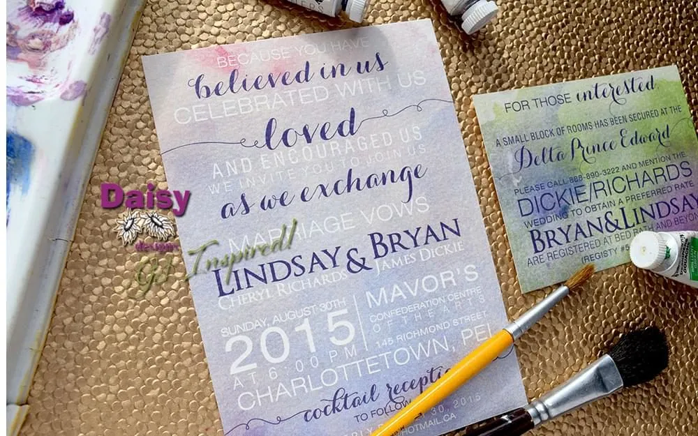 Watercolor Storm invite