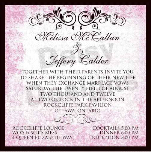 Pink invite