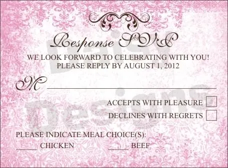 Pink version RSVP