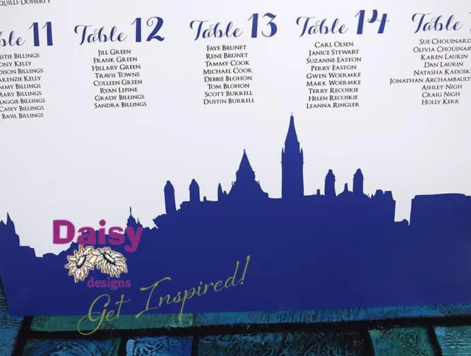 Bytown Skyline Seating Chart close-up