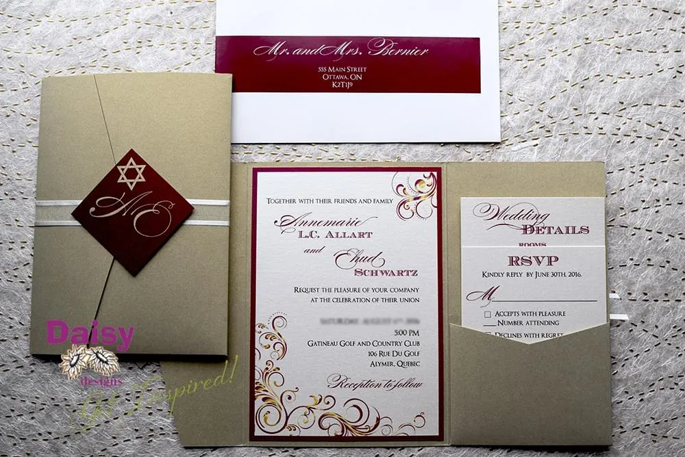 Gold Pocket Swirls Suite