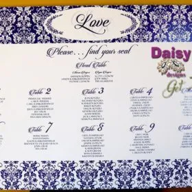 Damask Seating Chart