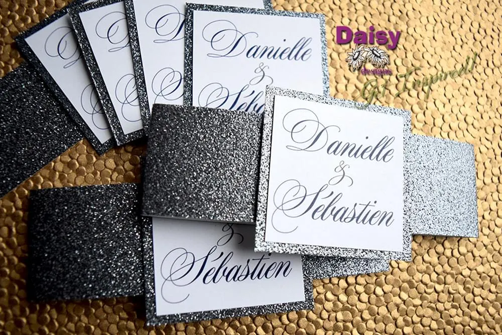 Platinum Glitter belly bands