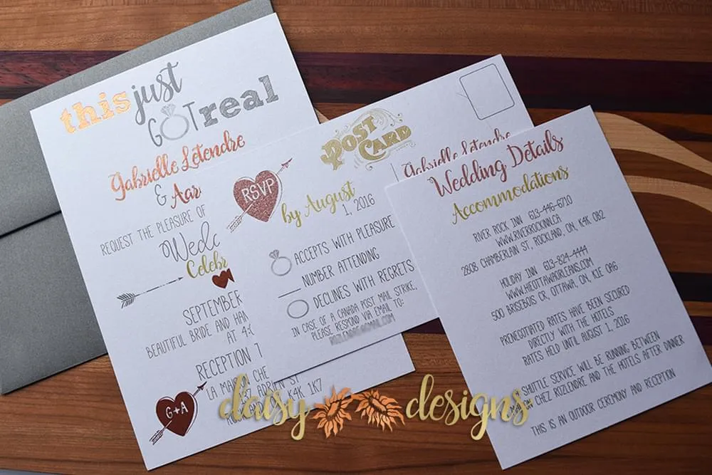 Mixed Foils Invite suite