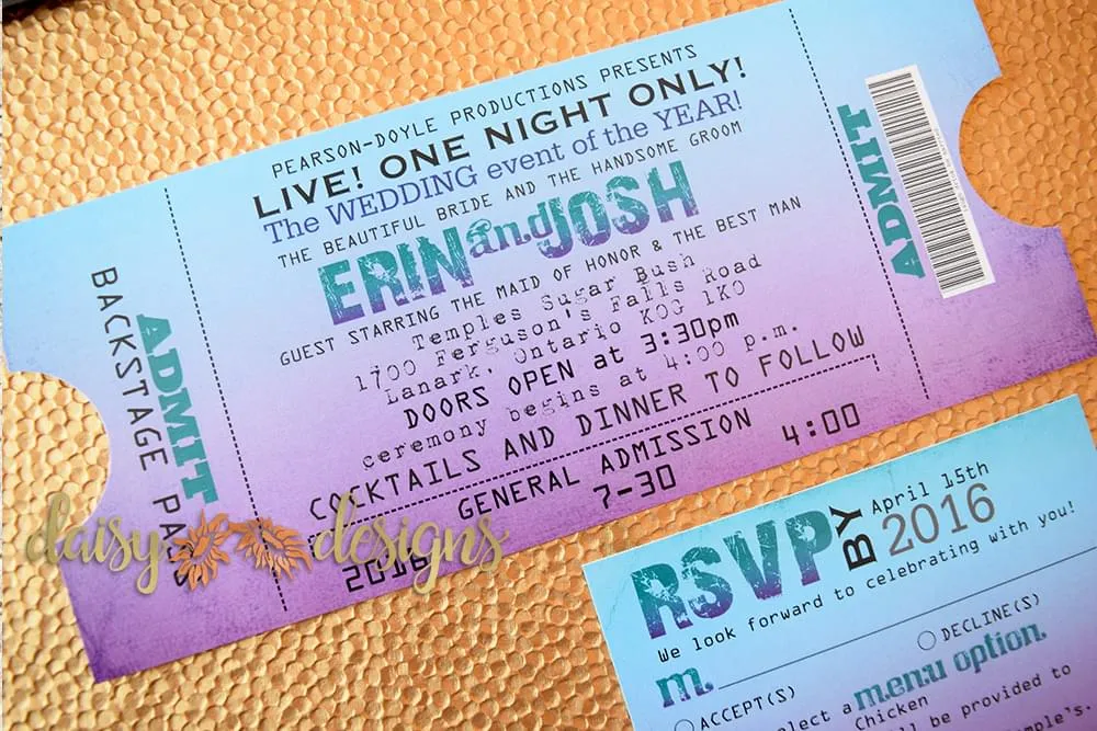 Blended Ticket Invite