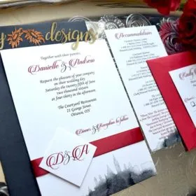 Scarlet Skyline invite suite