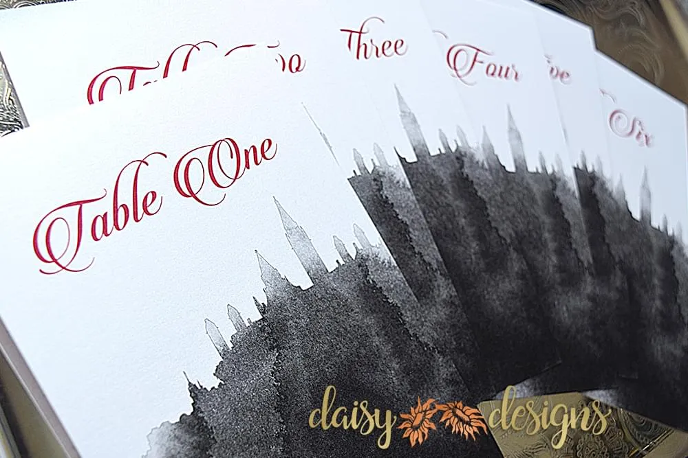 Scarlet Skyline table numbers