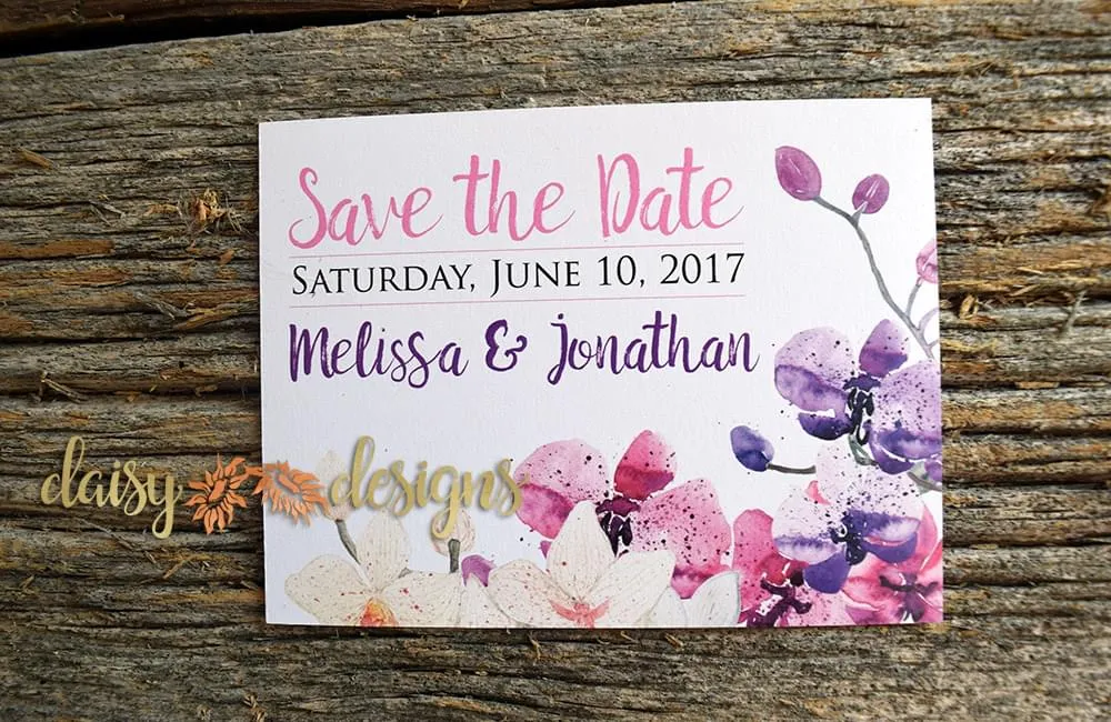 Orchid Field Save-The-Date