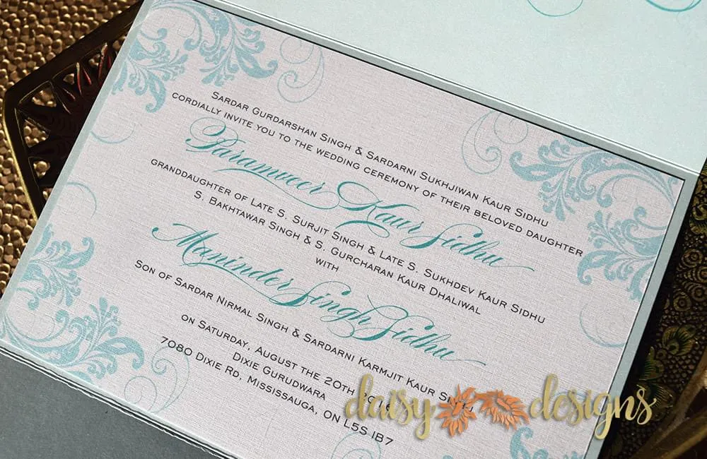 Simply Turquoise gatefold