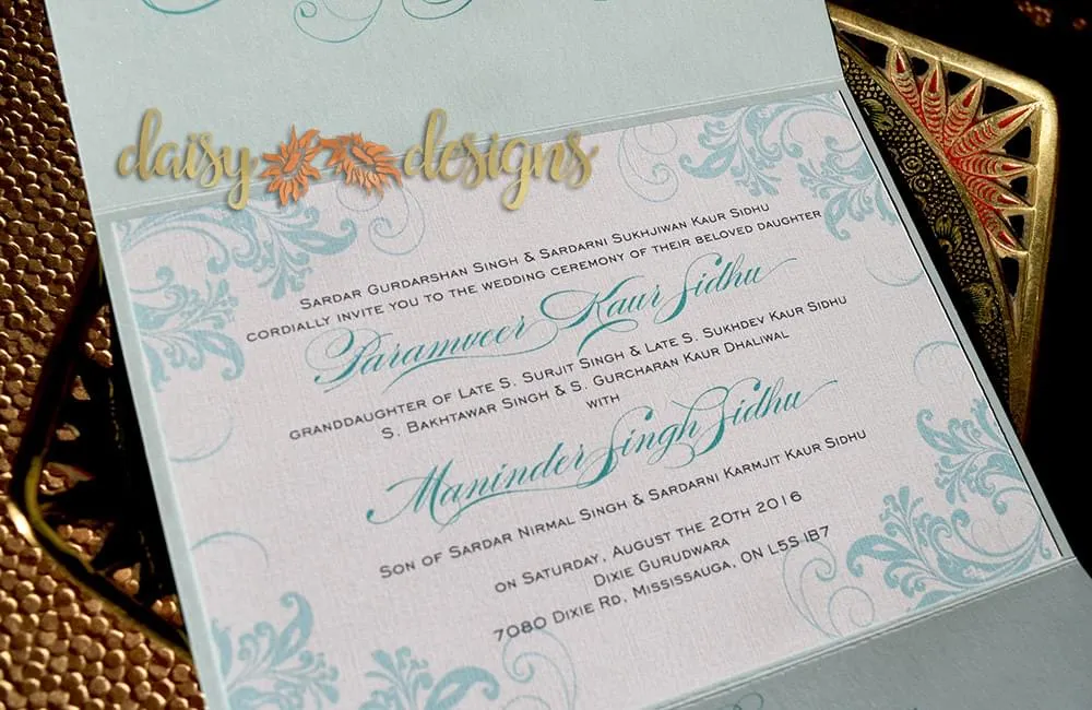 Simply Turquoise gatefold