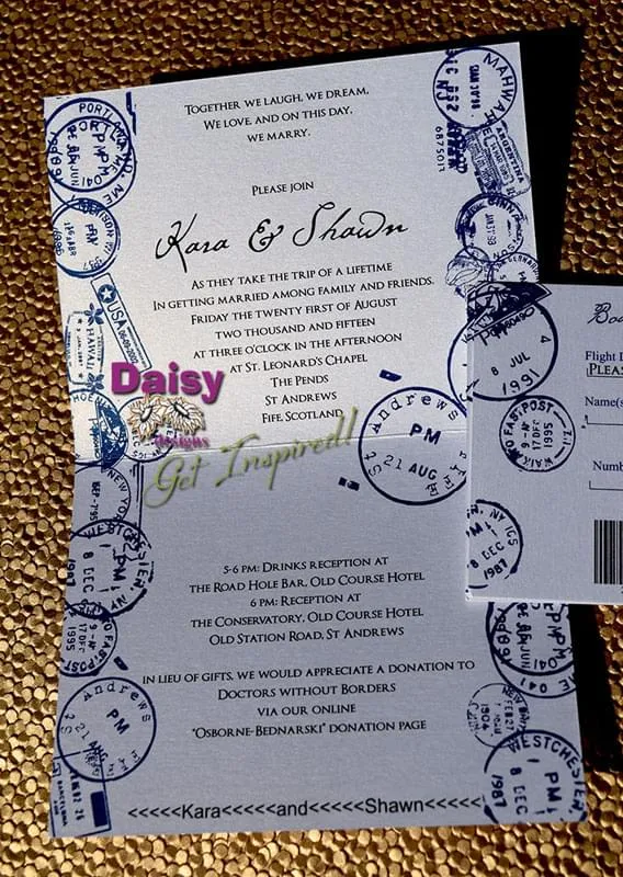 Passport invite and rsvp