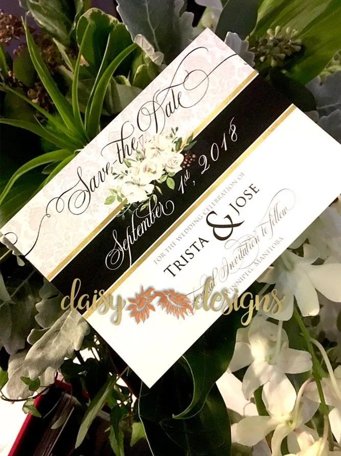 Regal Roses Save-The-Date cards