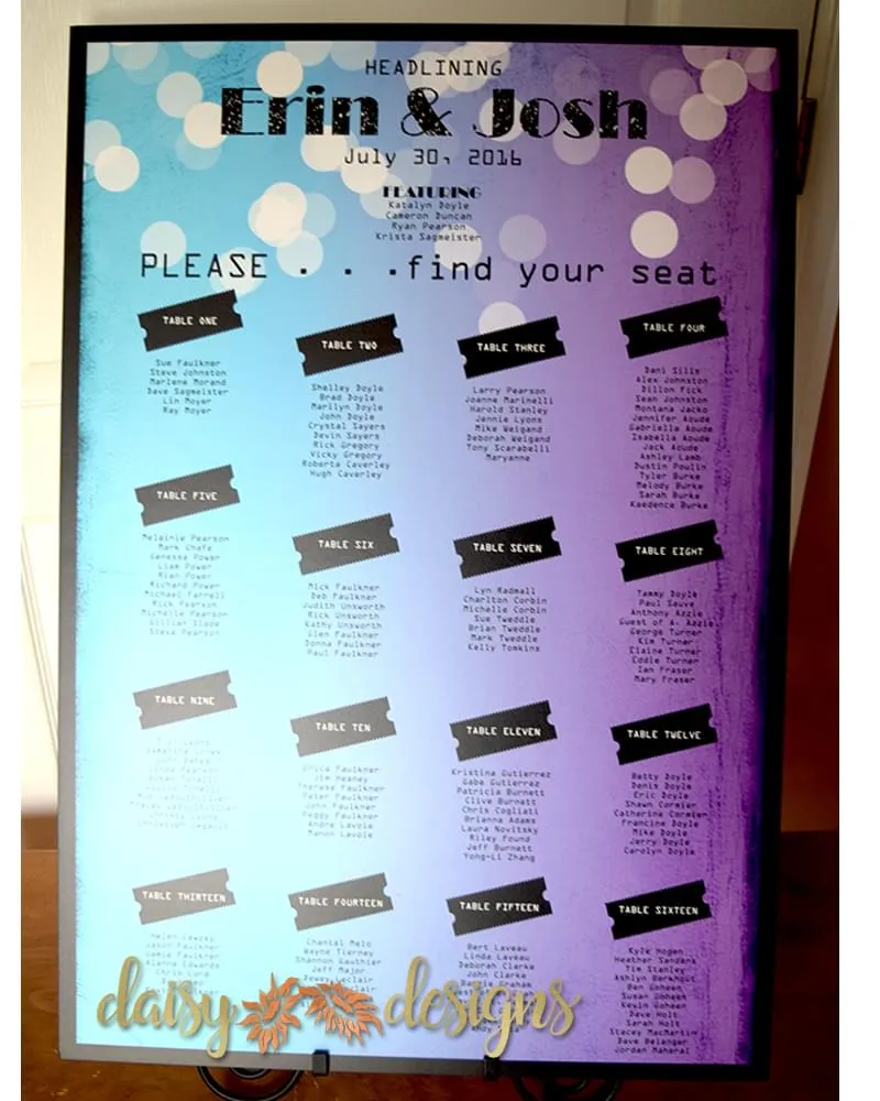 Blended Ticket Seating Chart