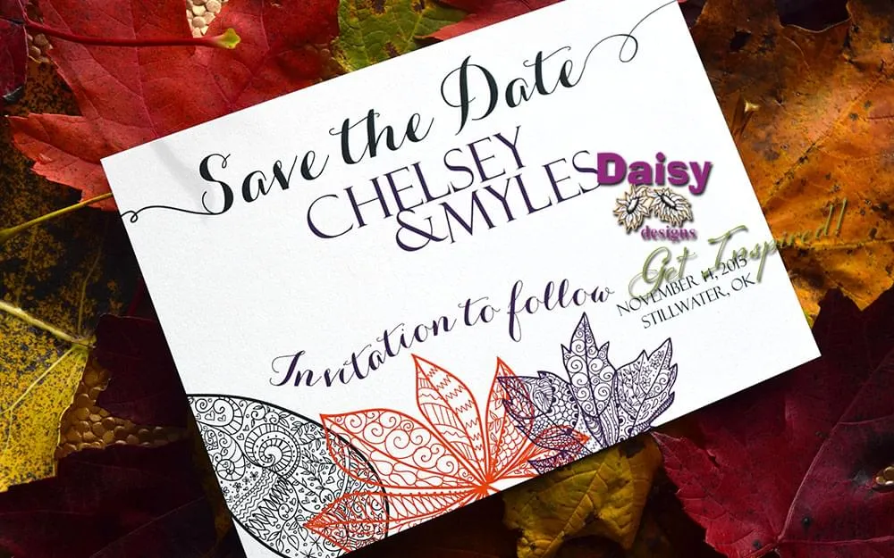 Chelsey's Autumn Rhapsody Save The Date