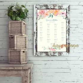 Peach Blush Seating Chart