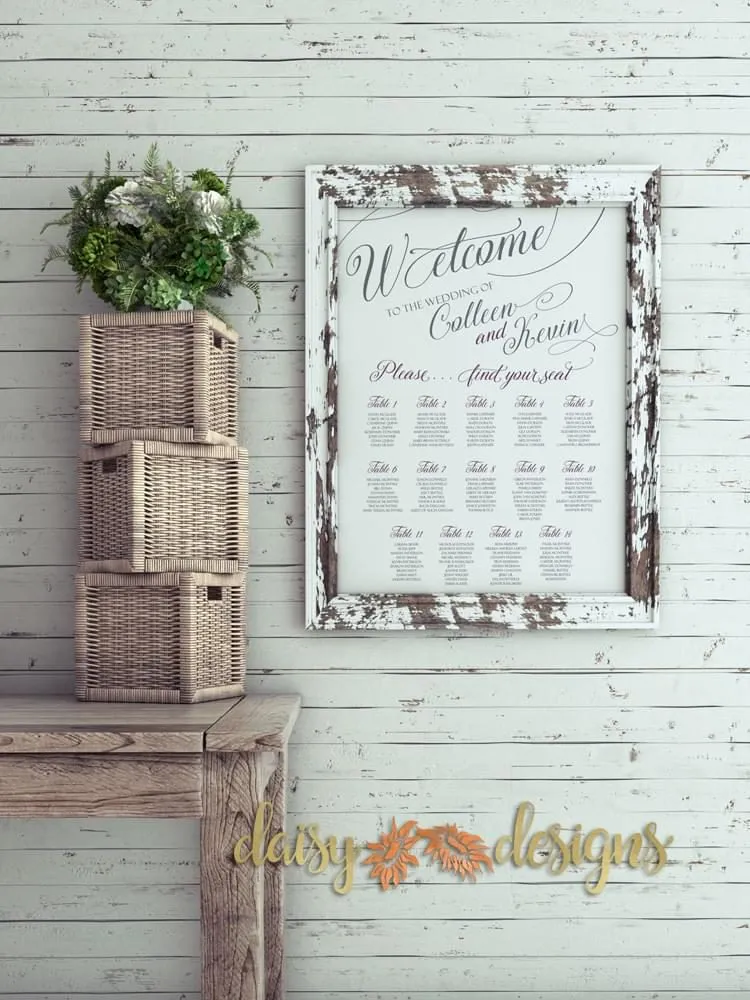 Welcome Seating Chart