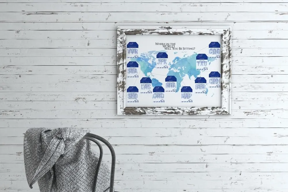 Where in the World Seating Chart