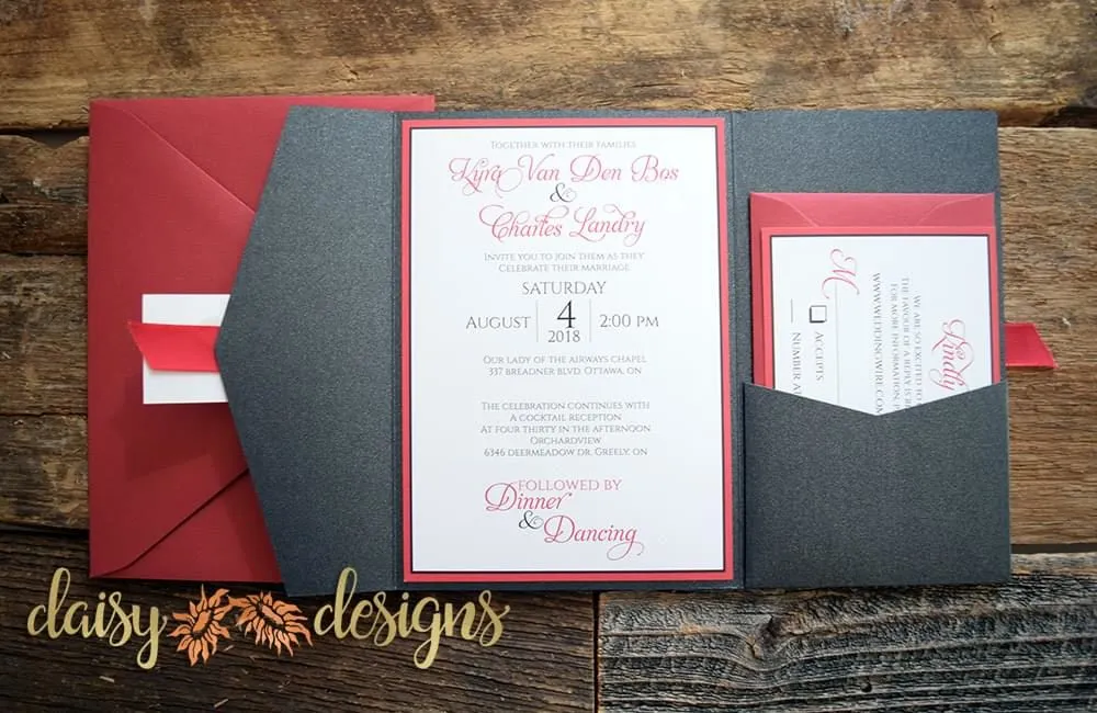 Dark Knight pocket invite suite