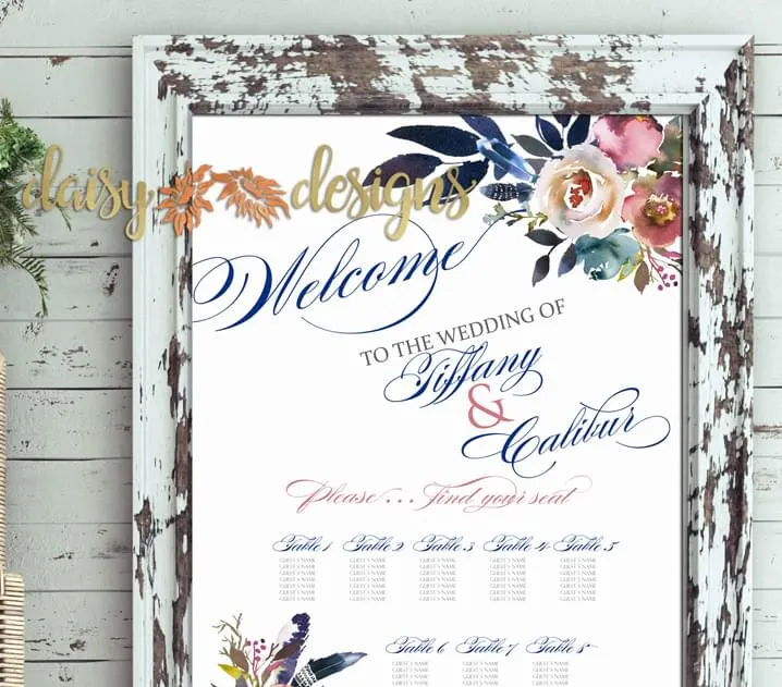 Navy Merlot Seating Chart